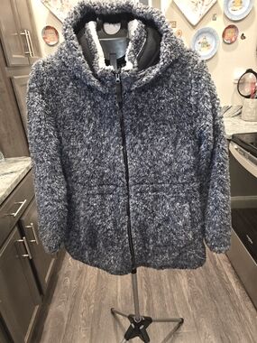 Teddy Coat Womans Grey.